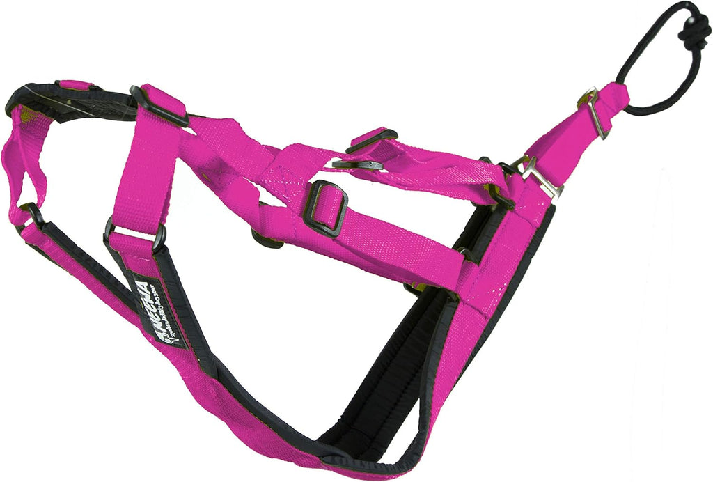 Adjustable Sled Pro Harness (Large, Pink), Dog Harness for Large Breeds, Giant Dogs, Sled Pulling